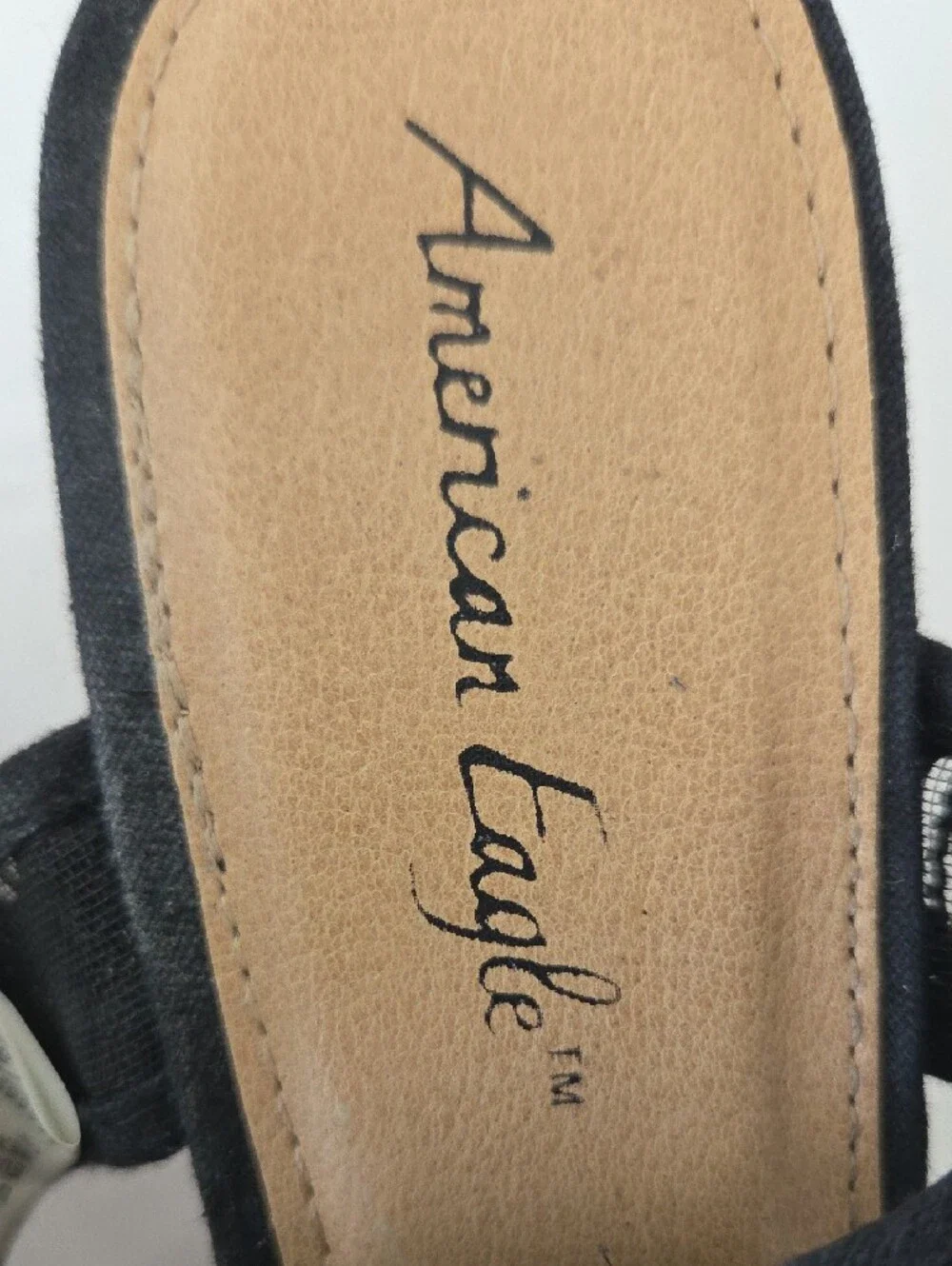 American Eagle Outfitters Black Lace Heeled Sandals